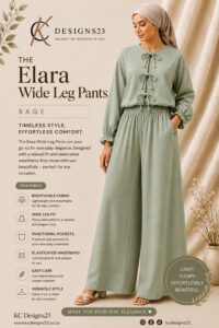 The Elara Wide Leg Pants