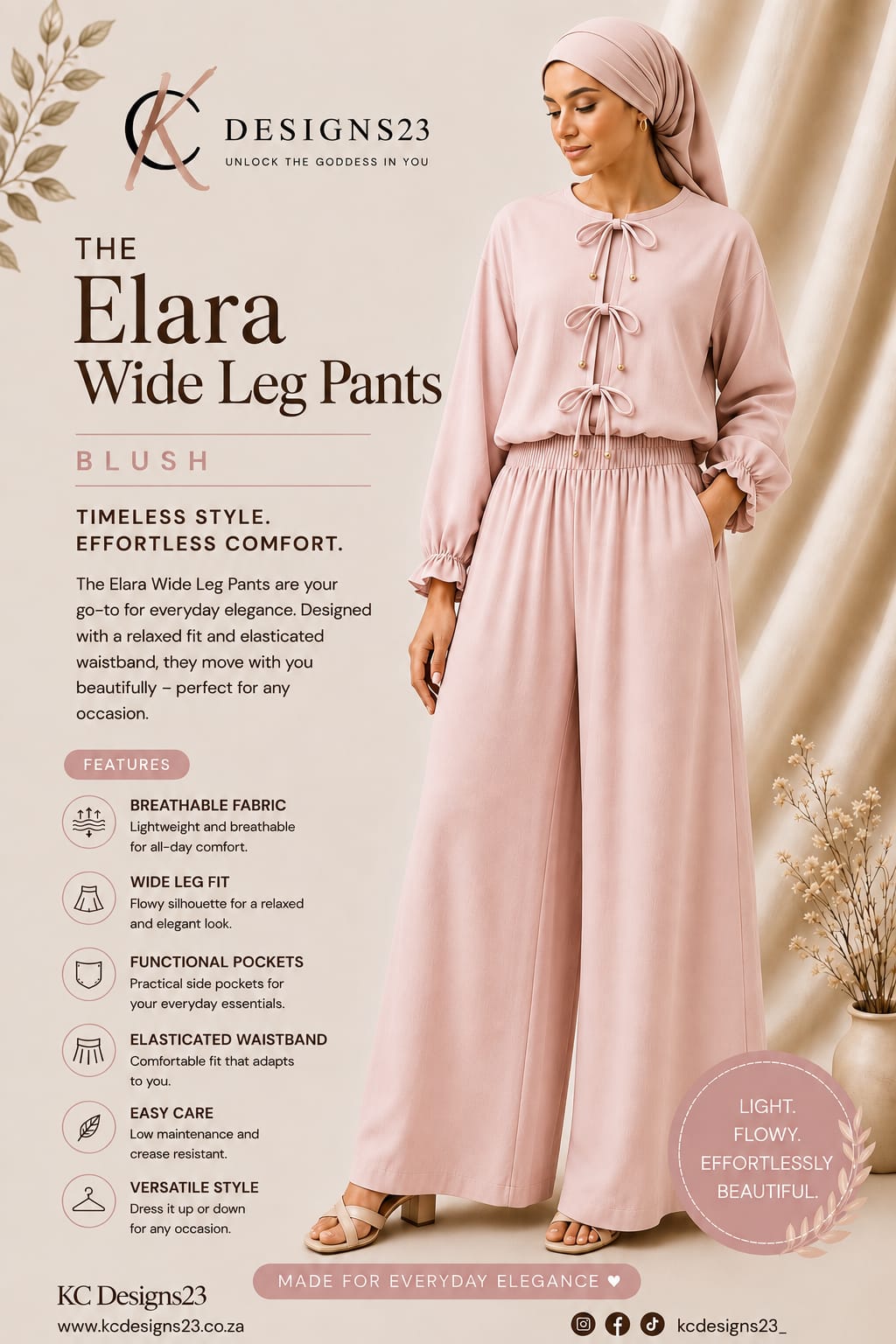 The Elara Wide Leg Pants - Image 4