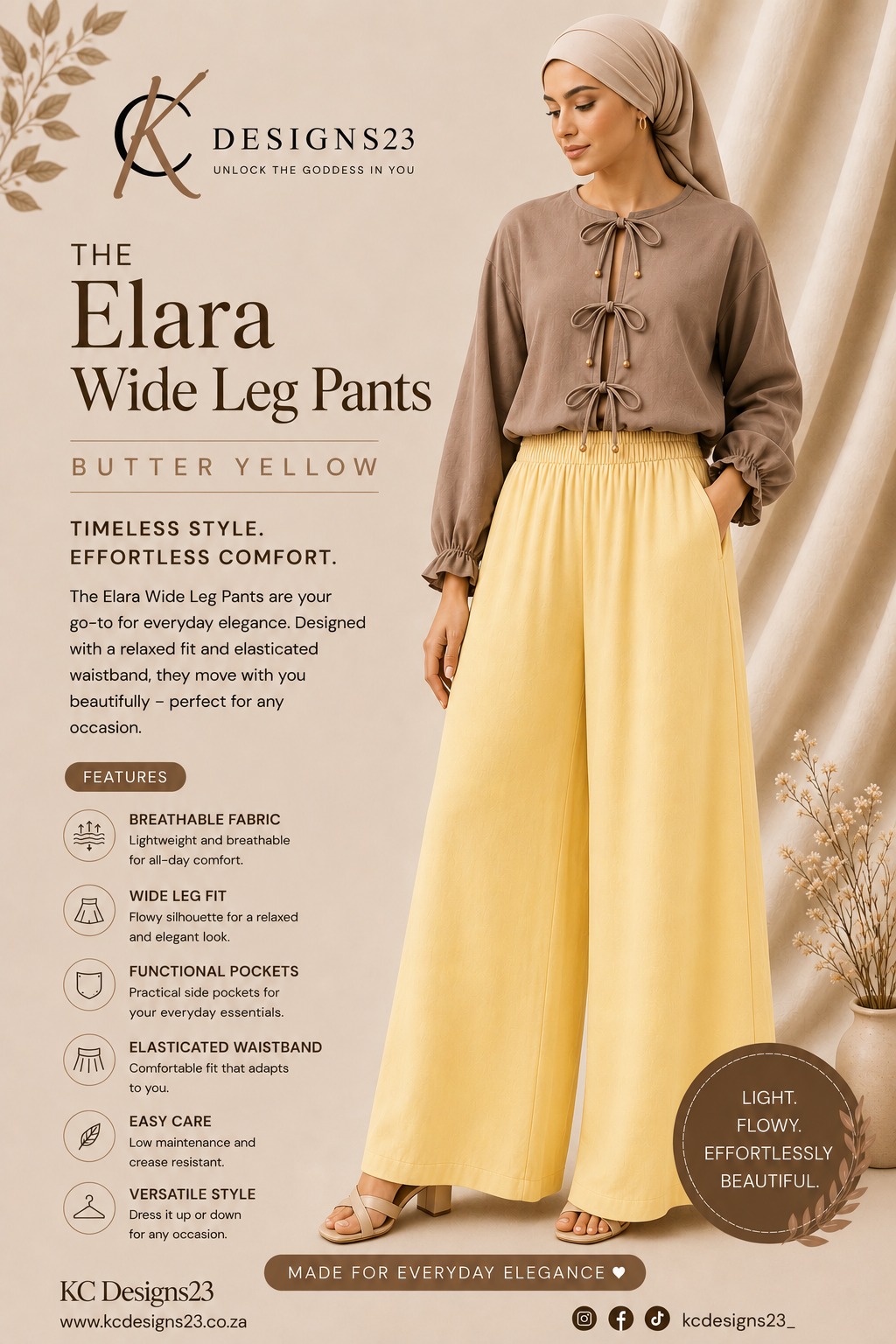 The Elara Wide Leg Pants - Image 5